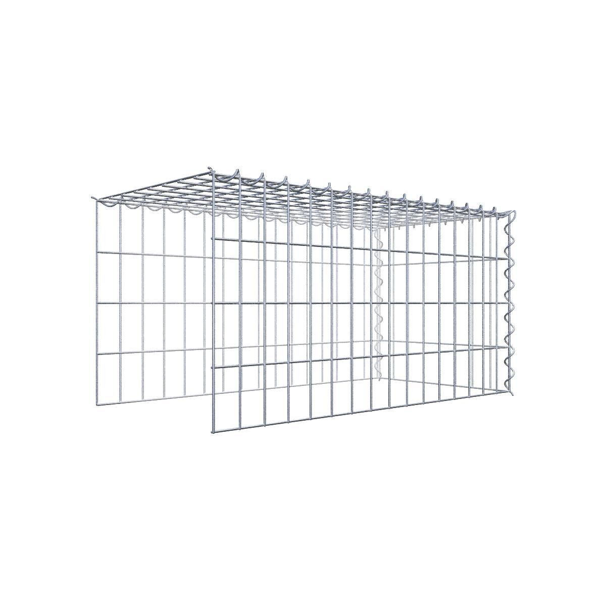 GAB014351707317118bobbie Anbaugabione Typ 4 80 cm x 40 cm x 40 cm (L x H x T), Maschenweite 5 cm x 10 cm, Spirale