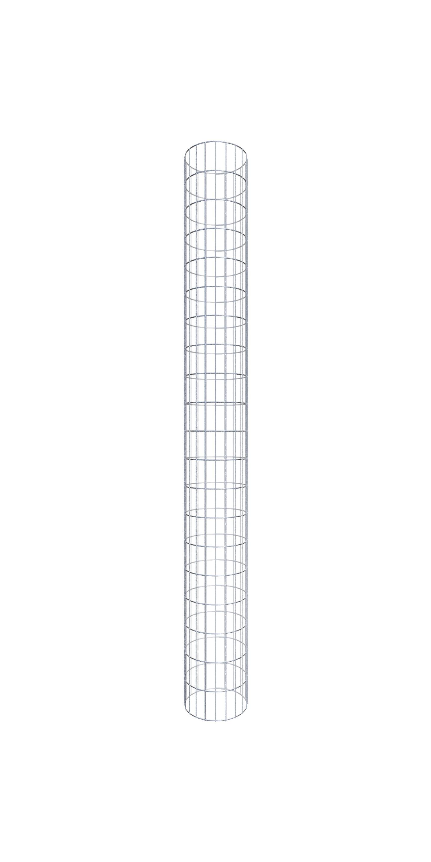 Gabionensäule Durchmesser 32 cm, MW 5 x 10 cm rund - Höhe: 2,00 m