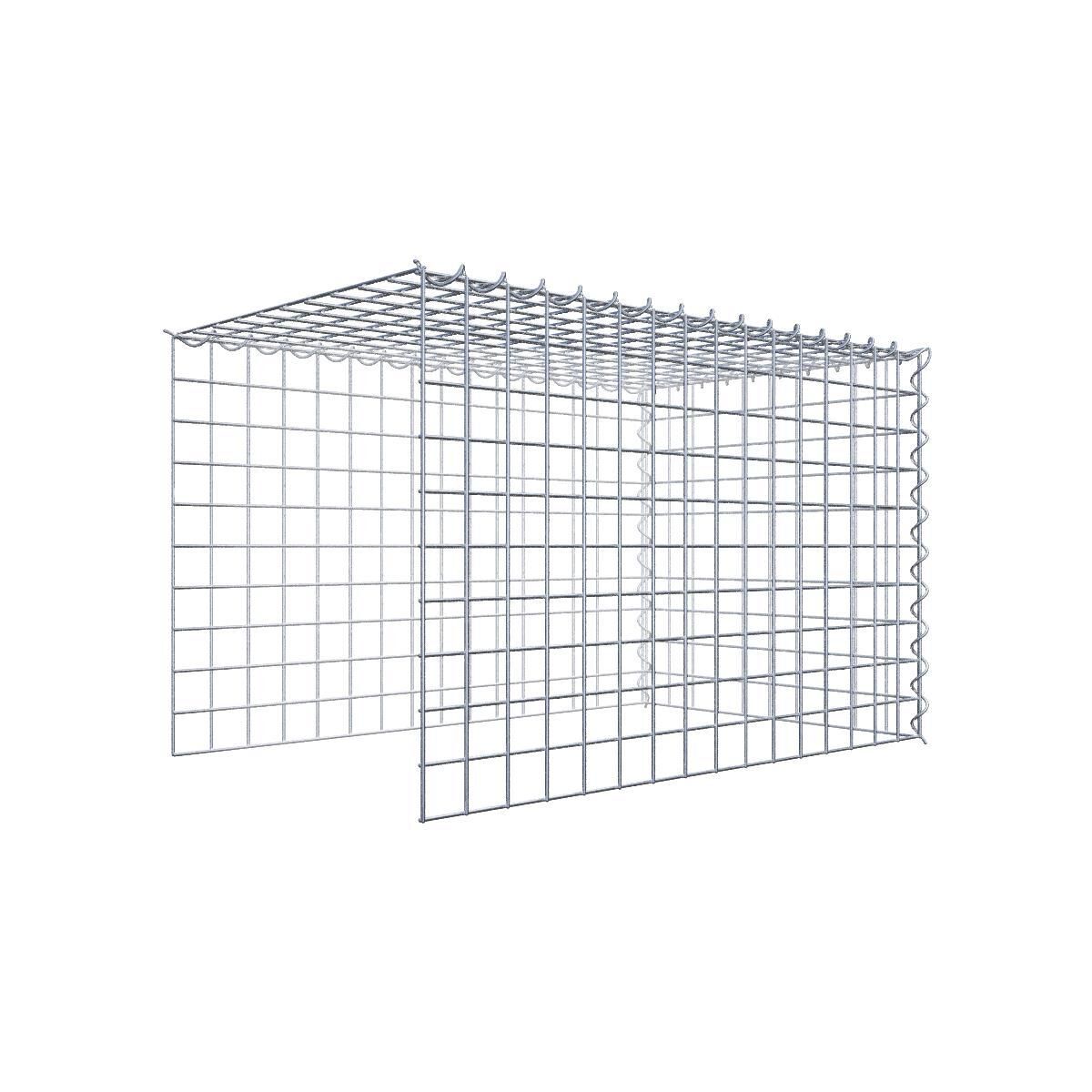 GAB050441707317120bobbie Anbaugabione Typ 4 80 cm x 50 cm x 50 cm (L x H x T), Maschenweite 5 cm x 5 cm, Spirale