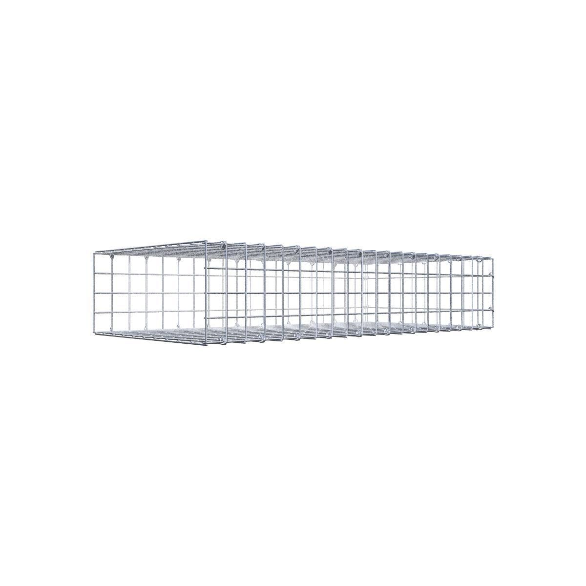 Anbaugabione Typ 2 100 cm x 20 cm x 50 cm (L x H x T), Maschenweite 5 cm x 5 cm, C-Ring