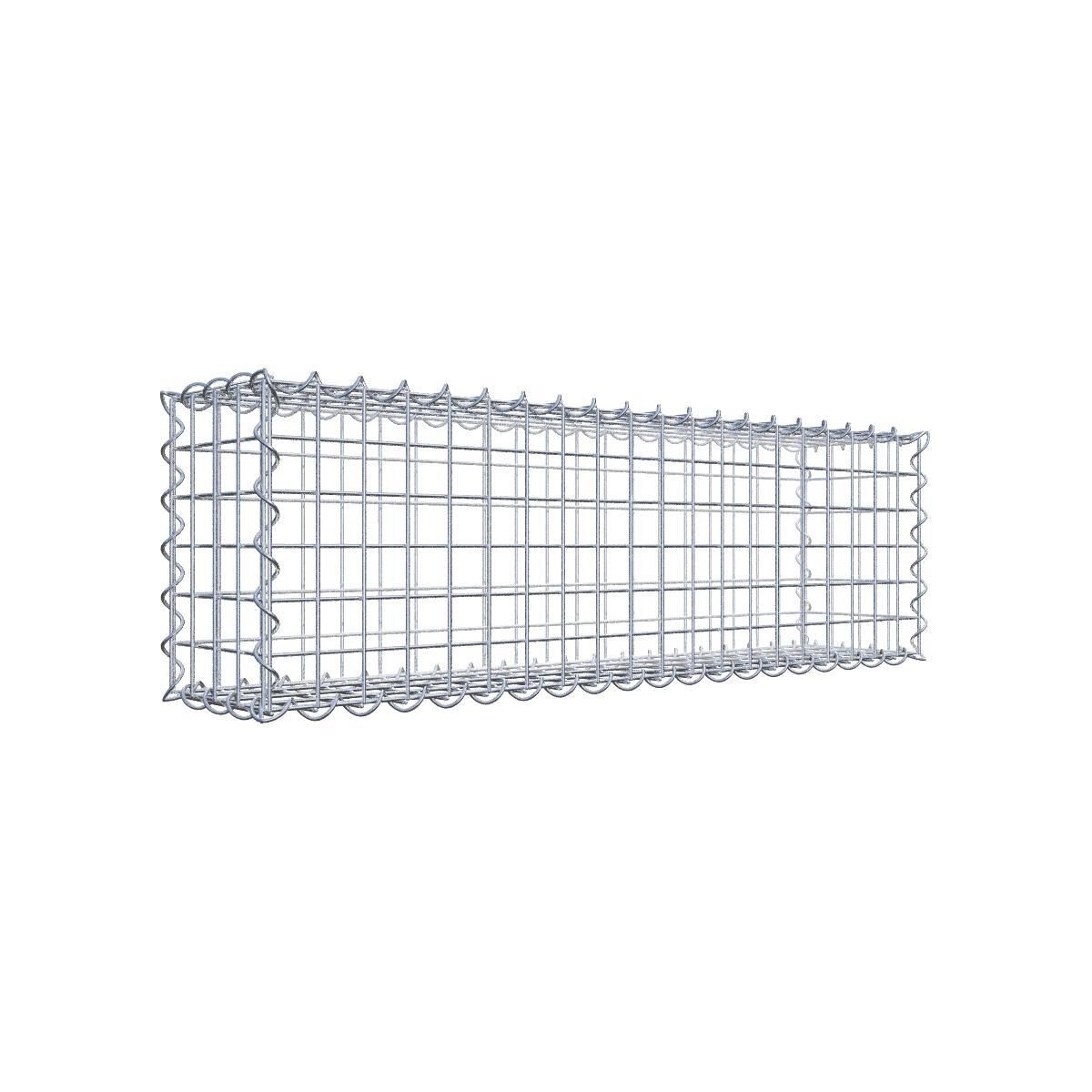 Gabione 100 cm x 30 cm x 20 cm (L x H x T), Maschenweite 5 cm x 5 cm, Spirale