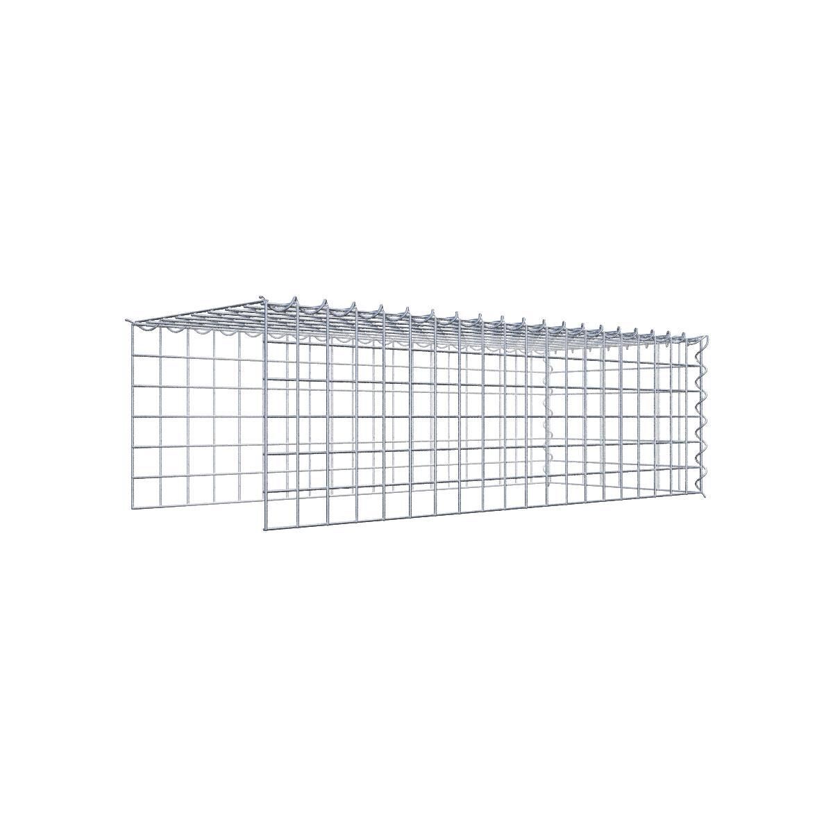 GAB051121707317120bobbie Anbaugabione Typ 4 100 cm x 30 cm x 40 cm (L x H x T), Maschenweite 5 cm x 5 cm, Spirale