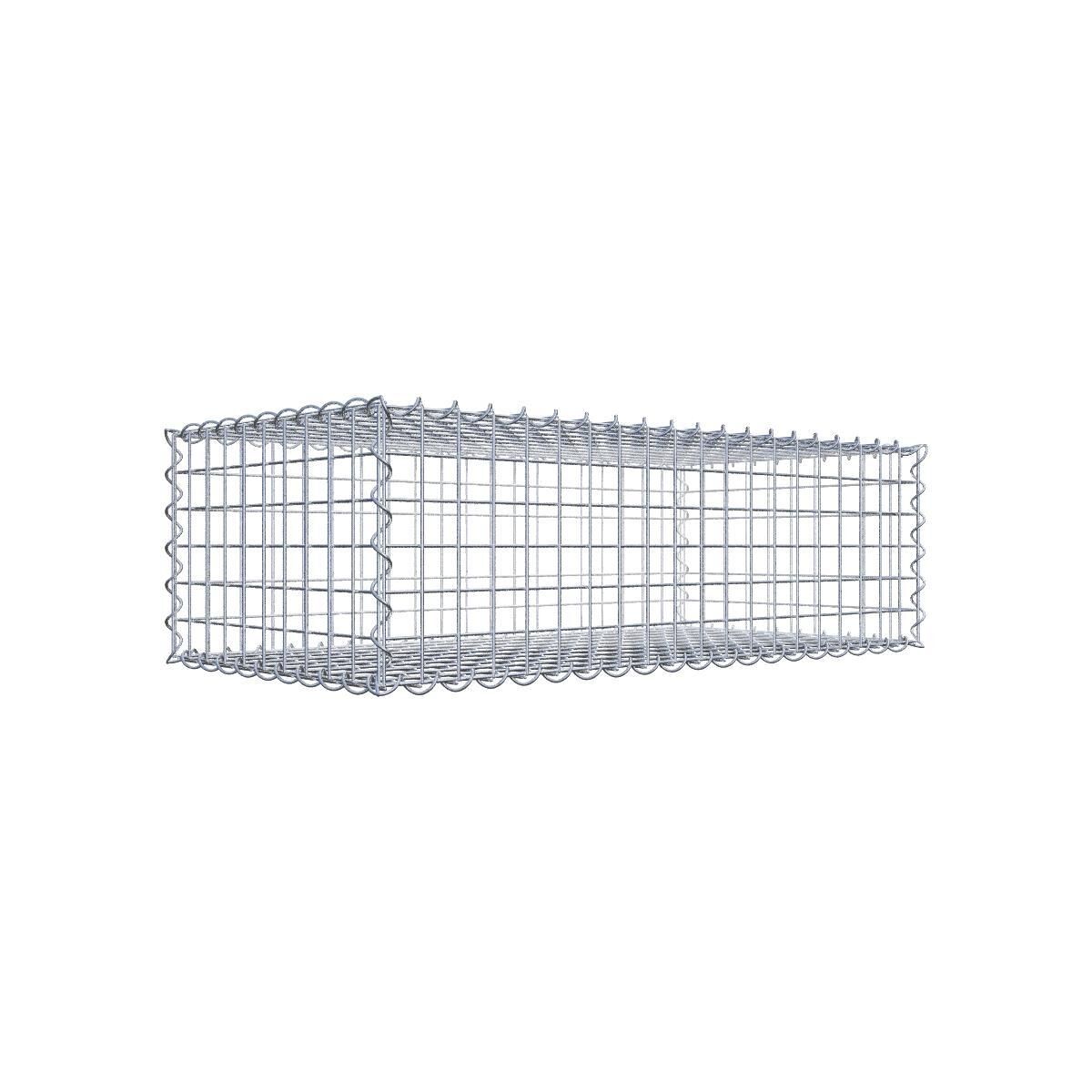 GAB037741707317119bobbie Gabione 100 cm x 30 cm x 50 cm (L x H x T), Maschenweite 5 cm x 5 cm, Spirale