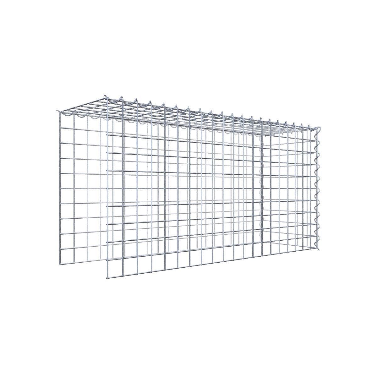 Anbaugabione Typ 4 100 cm x 50 cm x 30 cm (L x H x T), Maschenweite 5 cm x 5 cm, Spirale