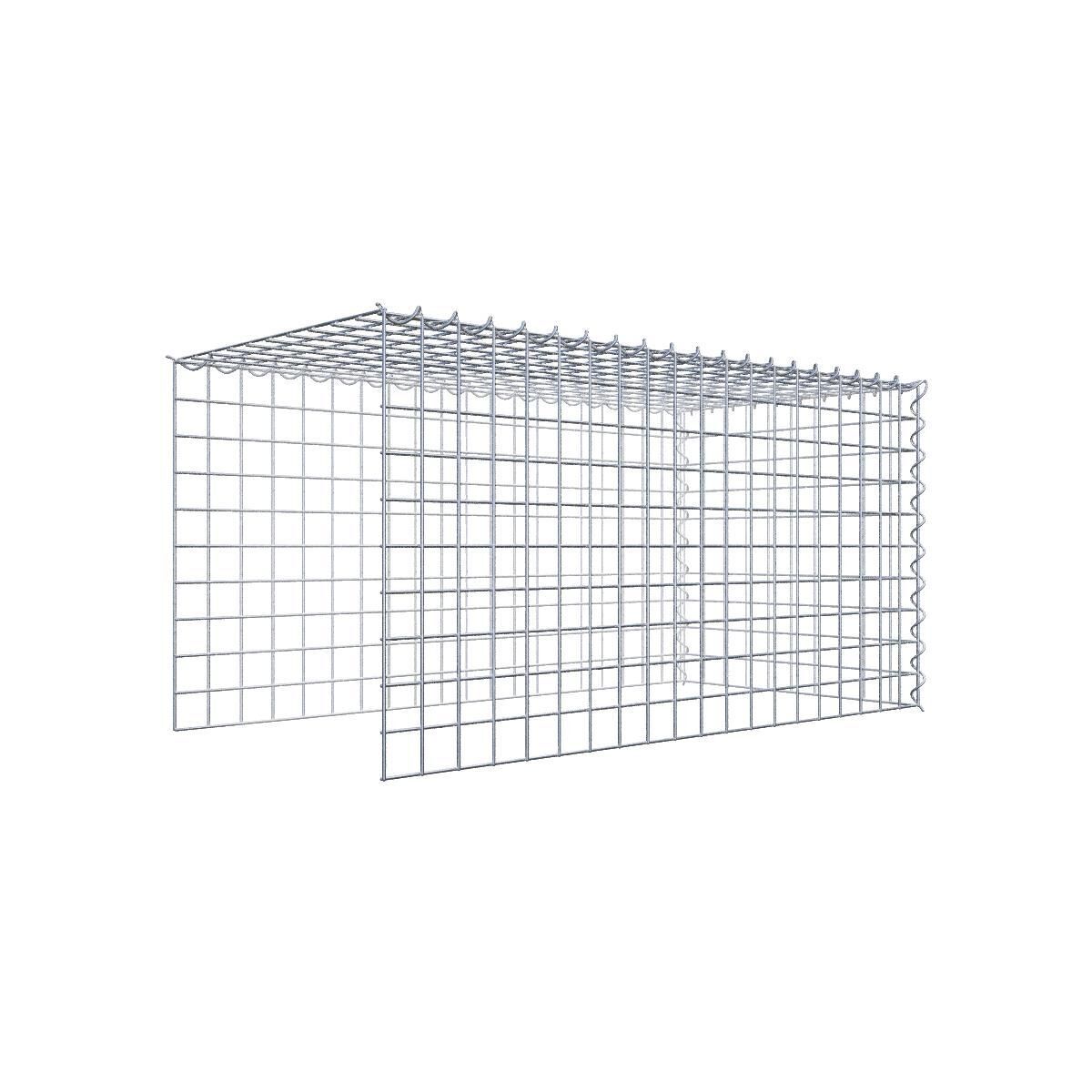 Anbaugabione Typ 4 100 cm x 50 cm x 50 cm (L x H x T), Maschenweite 5 cm x 5 cm, Spirale