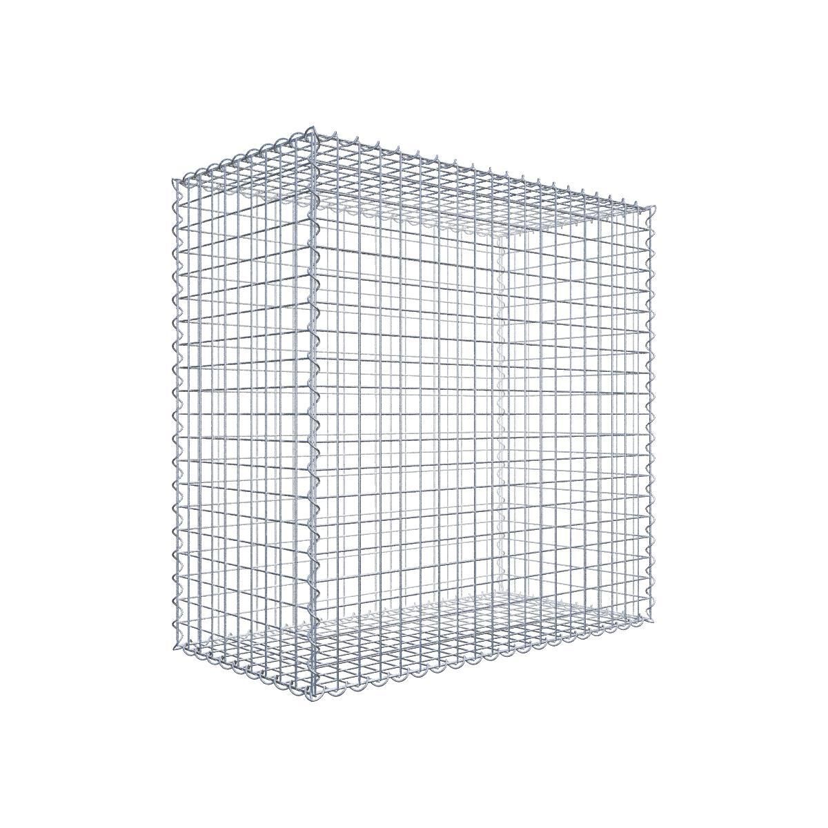 GAB040541707317120bobbie Gabione 100 cm x 100 cm x 50 cm (L x H x T), Maschenweite 5 cm x 5 cm, Spirale