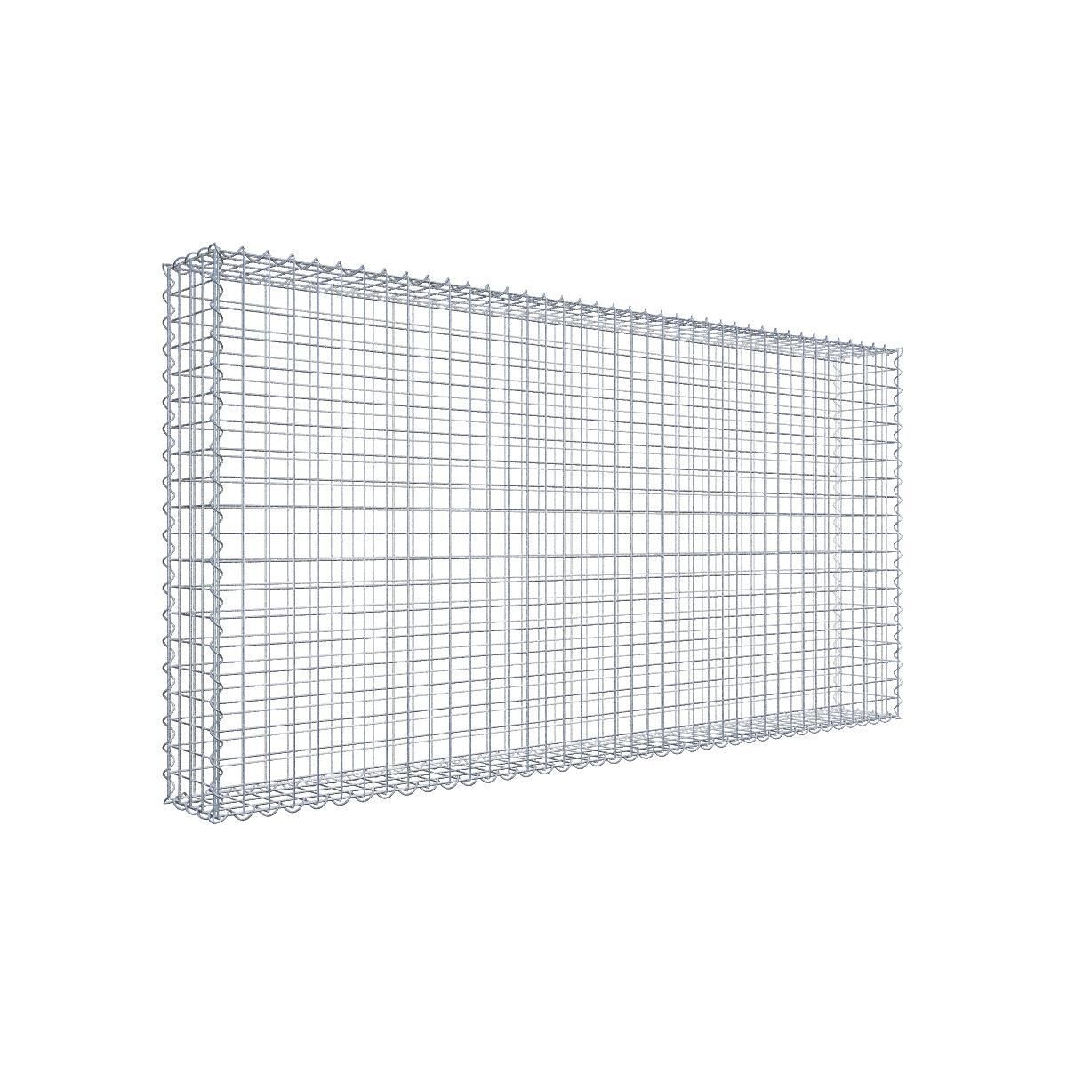 GAB0116251707317124bobbie Gabione 200 cm x 100 cm x 20 cm (L x H x T), Maschenweite 5 cm x 5 cm, Spirale