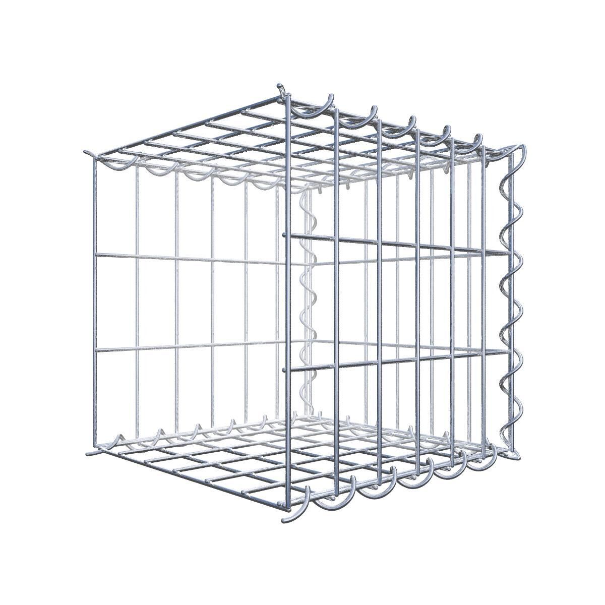 Anbaugabione Typ 2 30 cm x 30 cm x 30 cm (L x H x T), Maschenweite 5 cm x 10 cm, Spirale