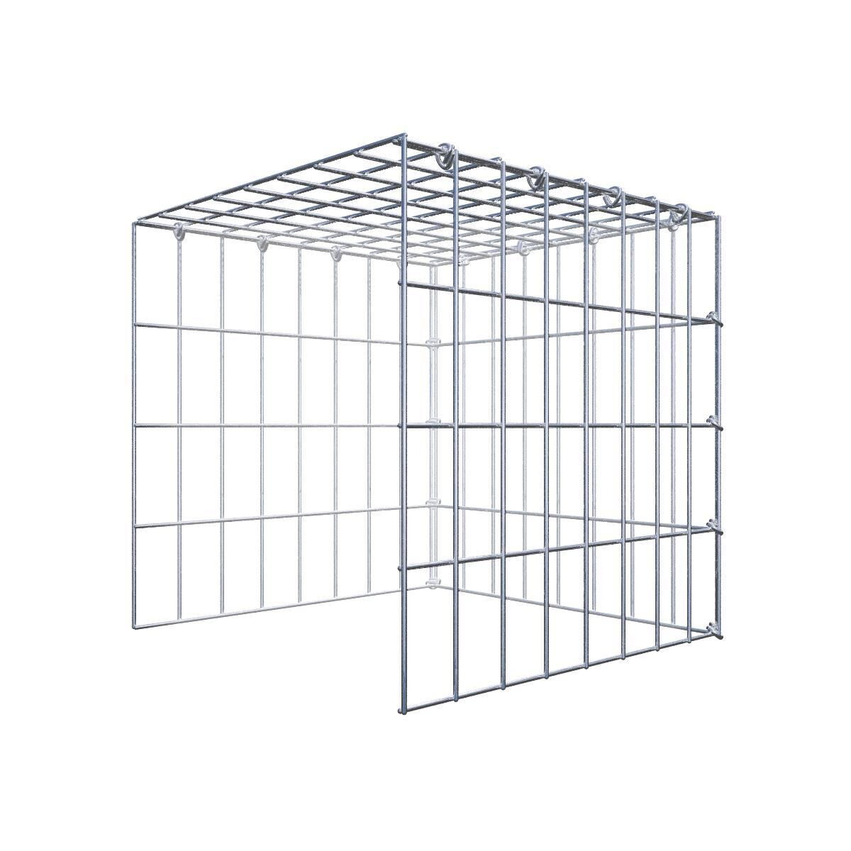 Anbaugabione Typ 4 40 cm x 40 cm x 40 cm (L x H x T), Maschenweite 5 cm x 10 cm, C-Ring