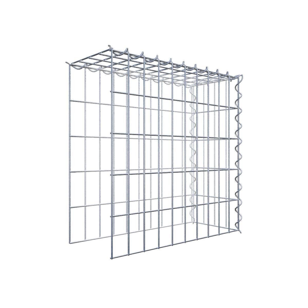 Anbaugabione Typ 4 50 cm x 50 cm x 20 cm (L x H x T), Maschenweite 5 cm x 10 cm, Spirale