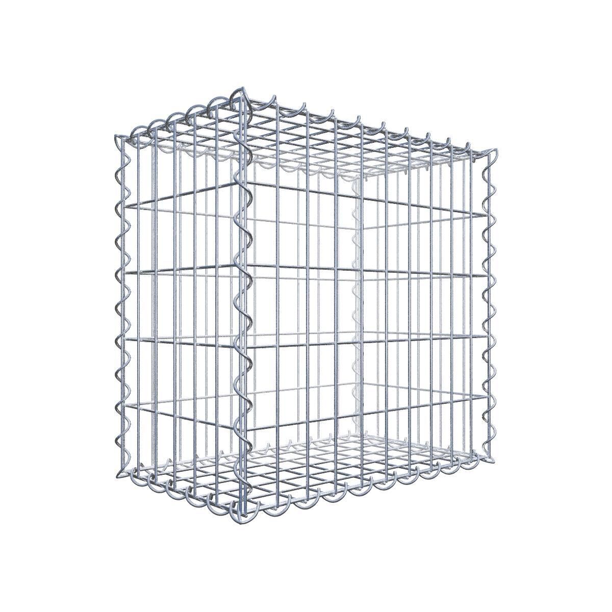 GAB0000321702975701bobbie Gabione 50 cm x 50 cm x 30 cm (L x H x T), Maschenweite 5 cm x 10 cm, Spirale