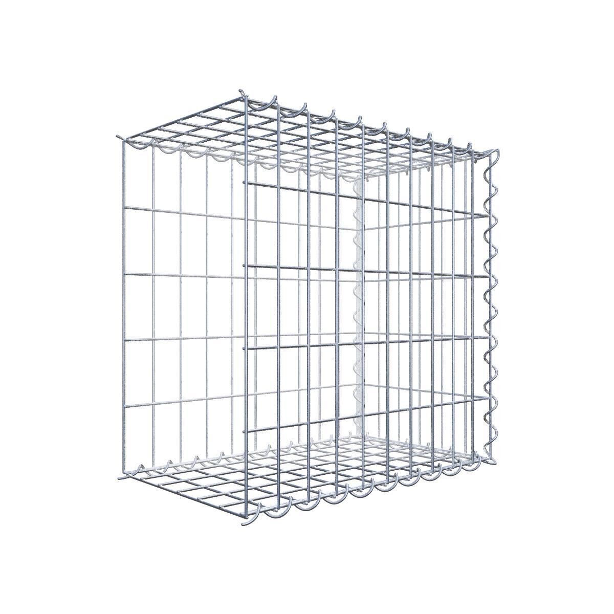 Anbaugabione Typ 2 50 cm x 50 cm x 30 cm (L x H x T), Maschenweite 5 cm x 10 cm, Spirale