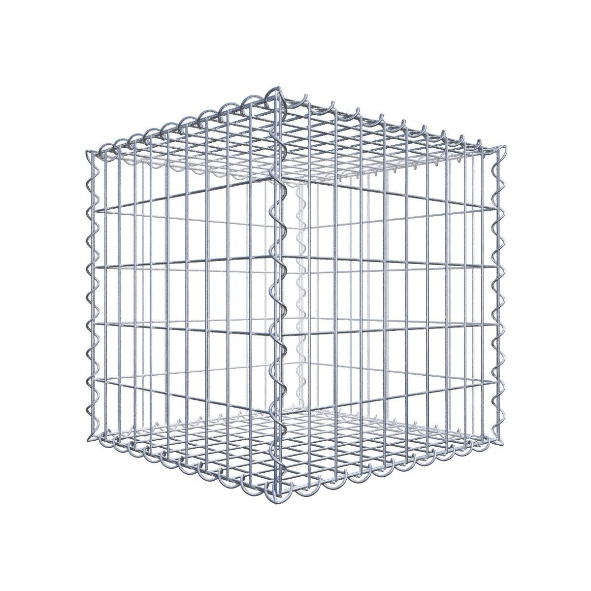 GAB0491707317117bobbie Gabione 50 cm x 50 cm x 50 cm (L x H x T), Maschenweite 5 cm x 10 cm, Spirale