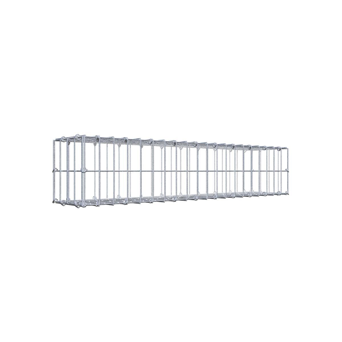 Gabione 100 cm x 20 cm x 20 cm (L x H x T), Maschenweite 5 cm x 10 cm, C-Ring