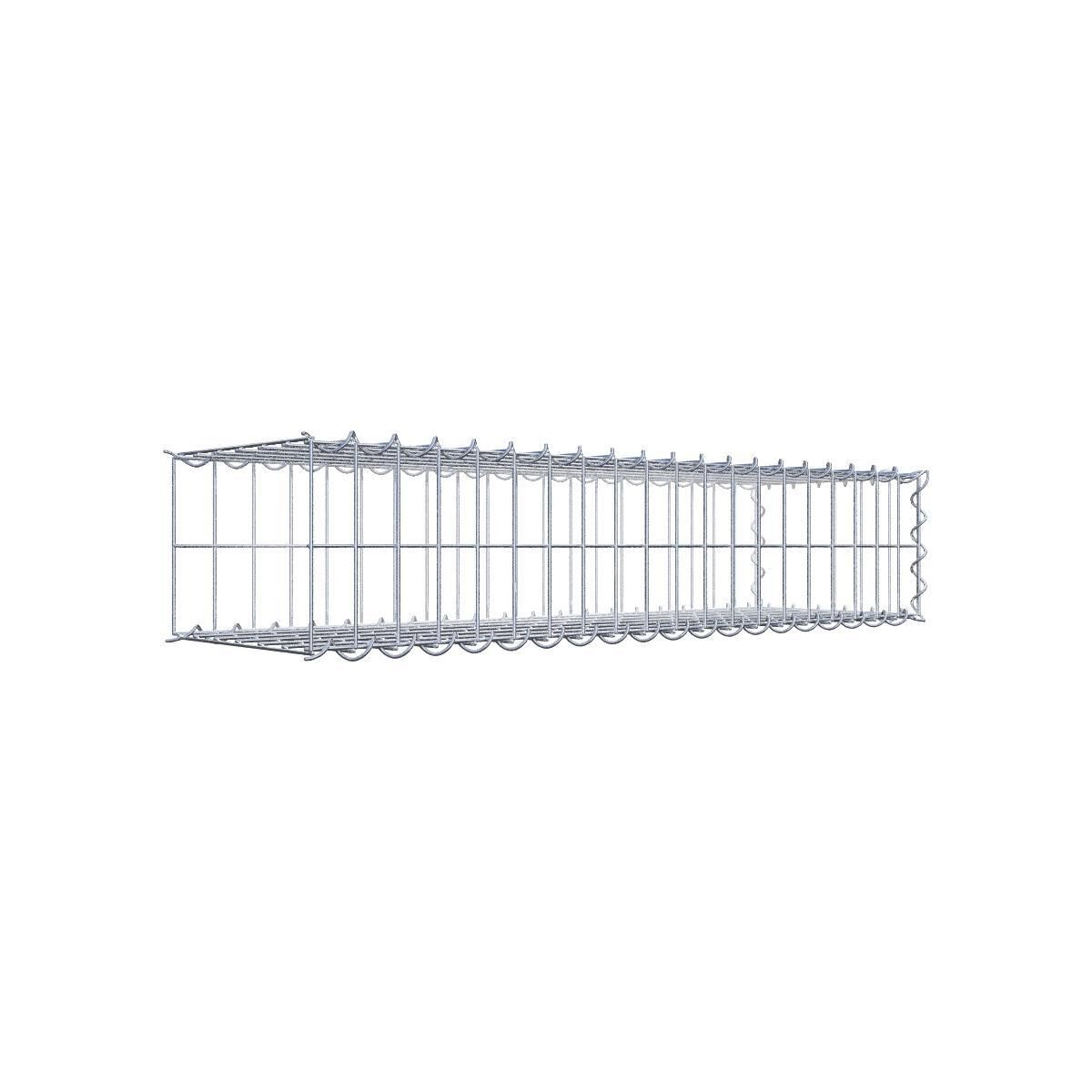 Anbaugabione Typ 2 100 cm x 20 cm x 30 cm (L x H x T), Maschenweite 5 cm x 10 cm, Spirale