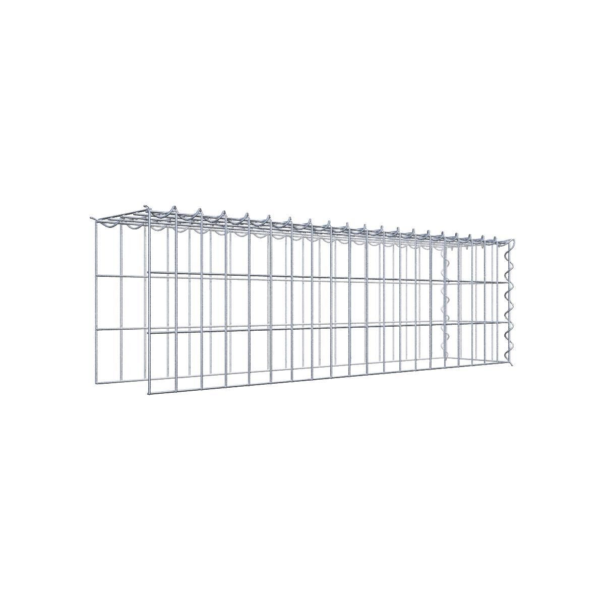 Anbaugabione Typ 4 100 cm x 30 cm x 20 cm (L x H x T), Maschenweite 5 cm x 10 cm, Spirale