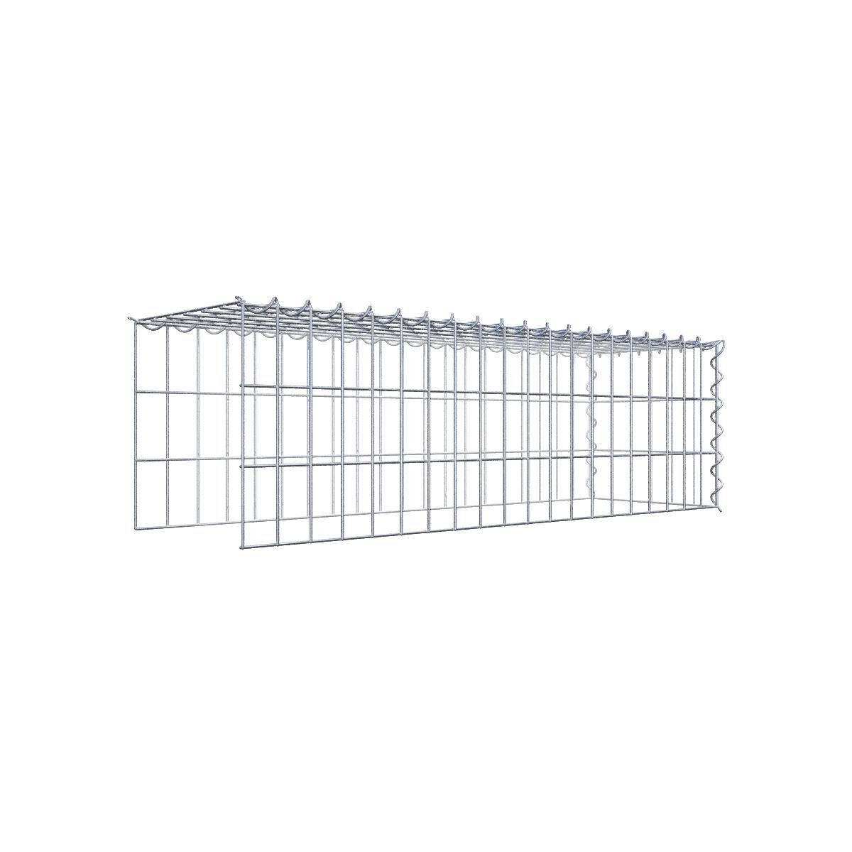 Anbaugabione Typ 4 100 cm x 30 cm x 30 cm (L x H x T), Maschenweite 5 cm x 10 cm, Spirale