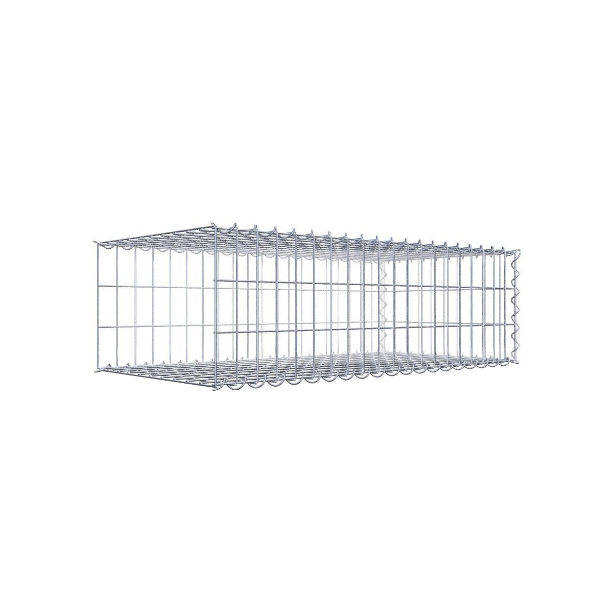 GAB06291707317118bobbie Anbaugabione Typ 2 100 cm x 30 cm x 50 cm (L x H x T), Maschenweite 5 cm x 10 cm, Spirale