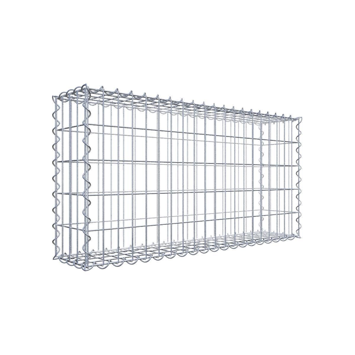 GAB02161707317118bobbie Gabione 100 cm x 50 cm x 20 cm (L x H x T), Maschenweite 5 cm x 10 cm, Spirale