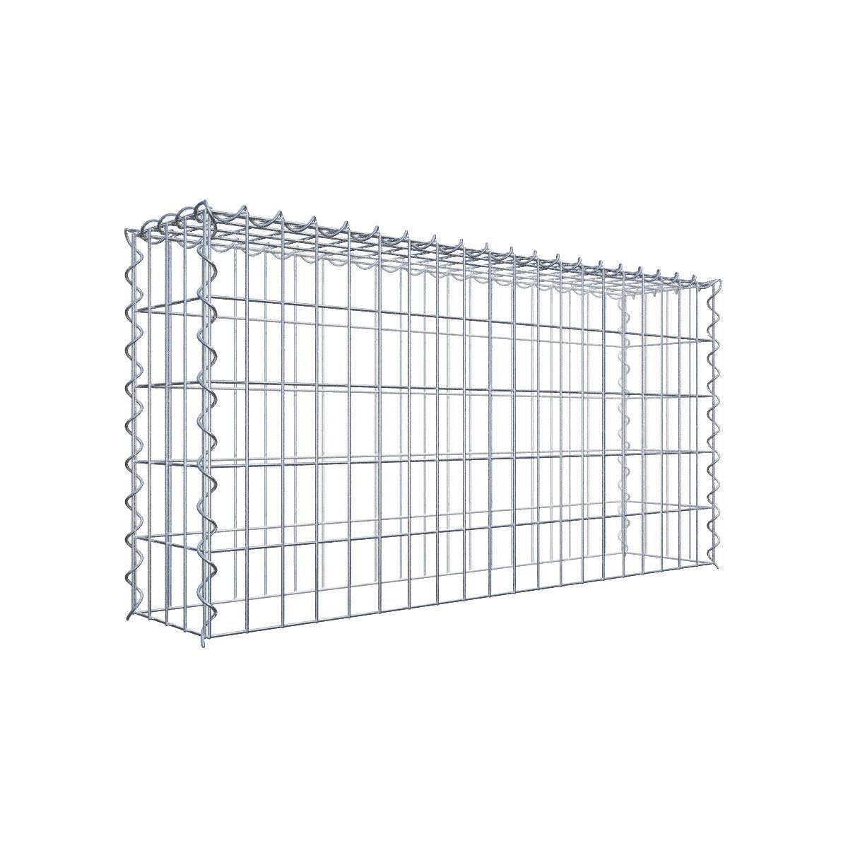 Anbaugabione Typ 3 100 cm x 50 cm x 20 cm (L x H x T), Maschenweite 5 cm x 10 cm, Spirale