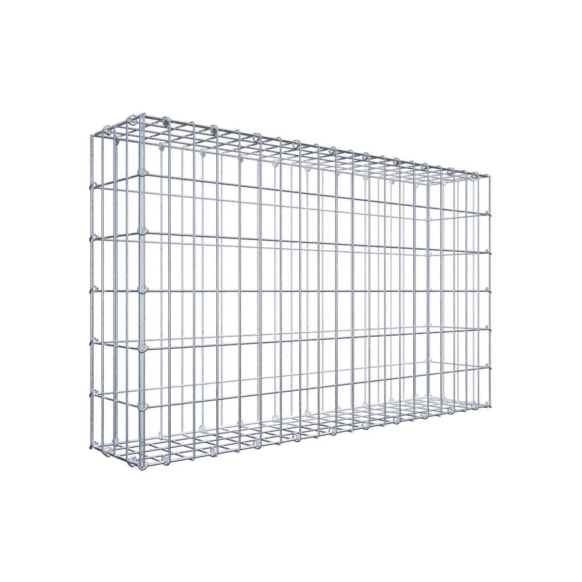 GAB0321941707317129bobbie Gabione 100 cm x 60 cm x 20 cm (L x H x T), Maschenweite 5 cm x 10 cm, C-Ring