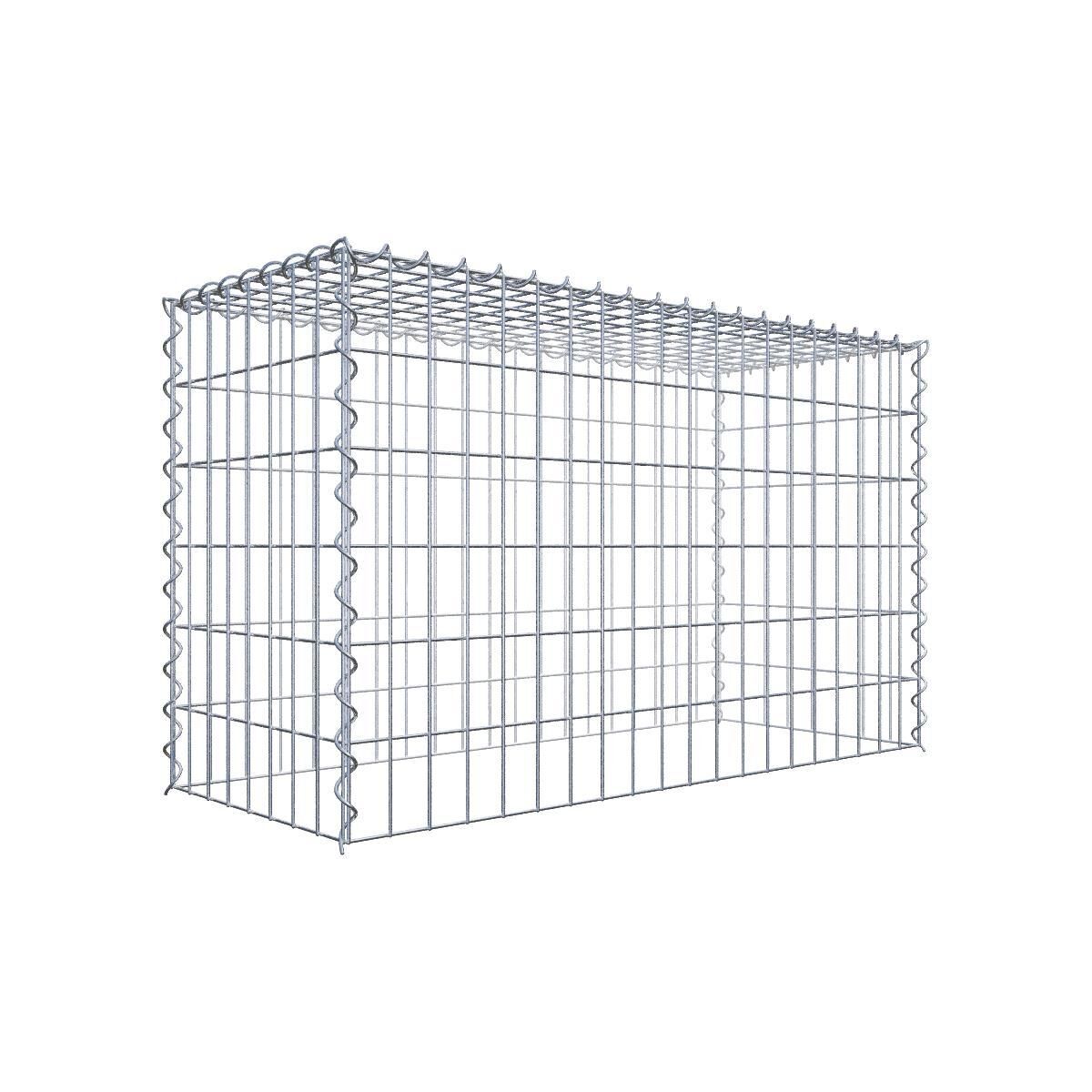 Anbaugabione Typ 3 100 cm x 60 cm x 40 cm (L x H x T), Maschenweite 5 cm x 10 cm, Spirale