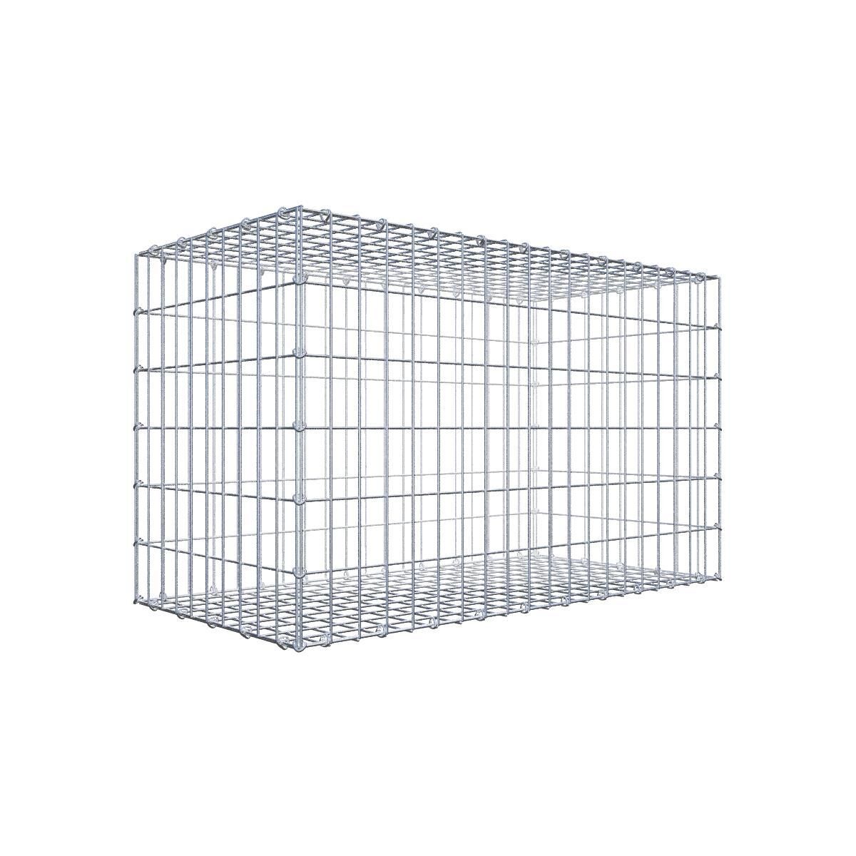 GAB0323091707317130bobbie Gabione 100 cm x 60 cm x 50 cm (L x H x T), Maschenweite 5 cm x 10 cm, C-Ring