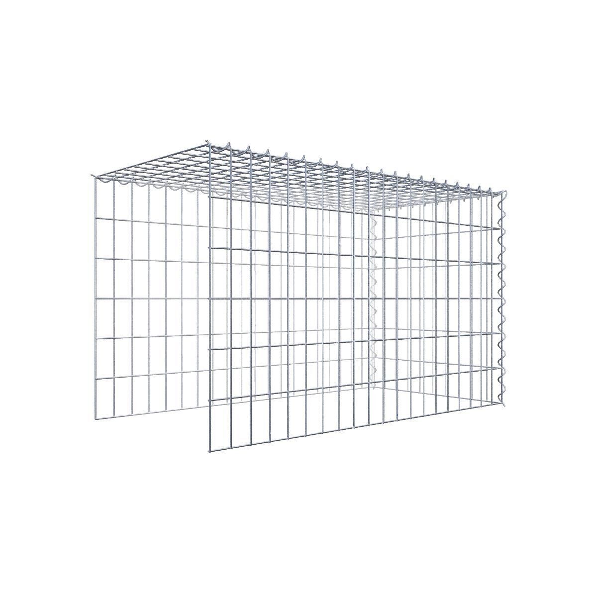 Anbaugabione Typ 4 100 cm x 60 cm x 50 cm (L x H x T), Maschenweite 5 cm x 10 cm, Spirale