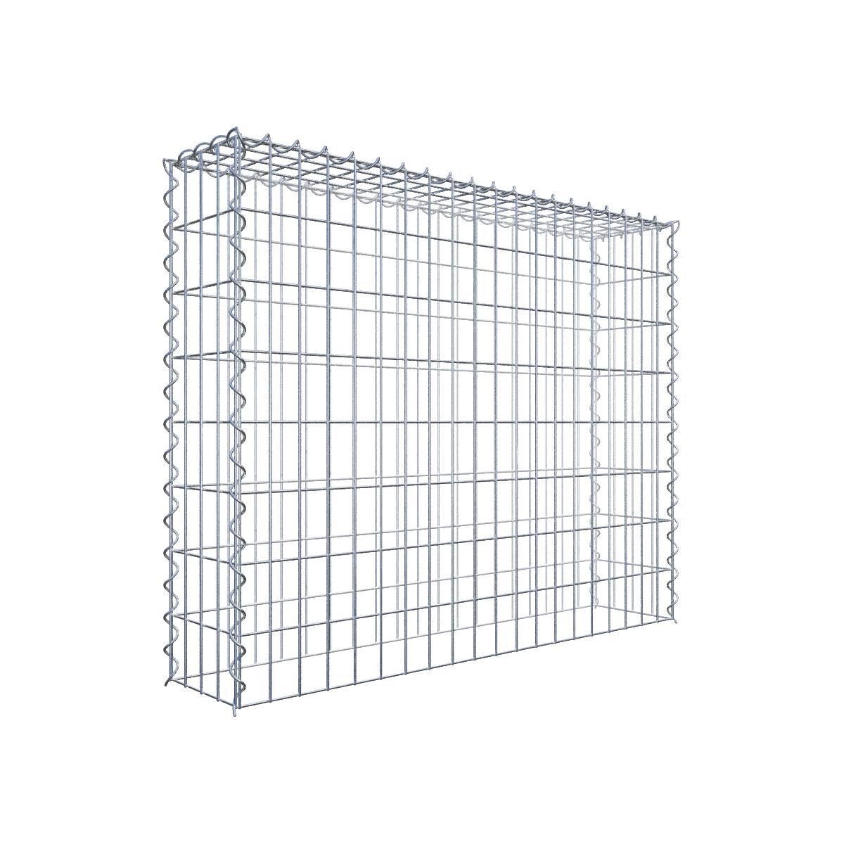 Anbaugabione Typ 3 100 cm x 80 cm x 20 cm (L x H x T), Maschenweite 5 cm x 10 cm, Spirale