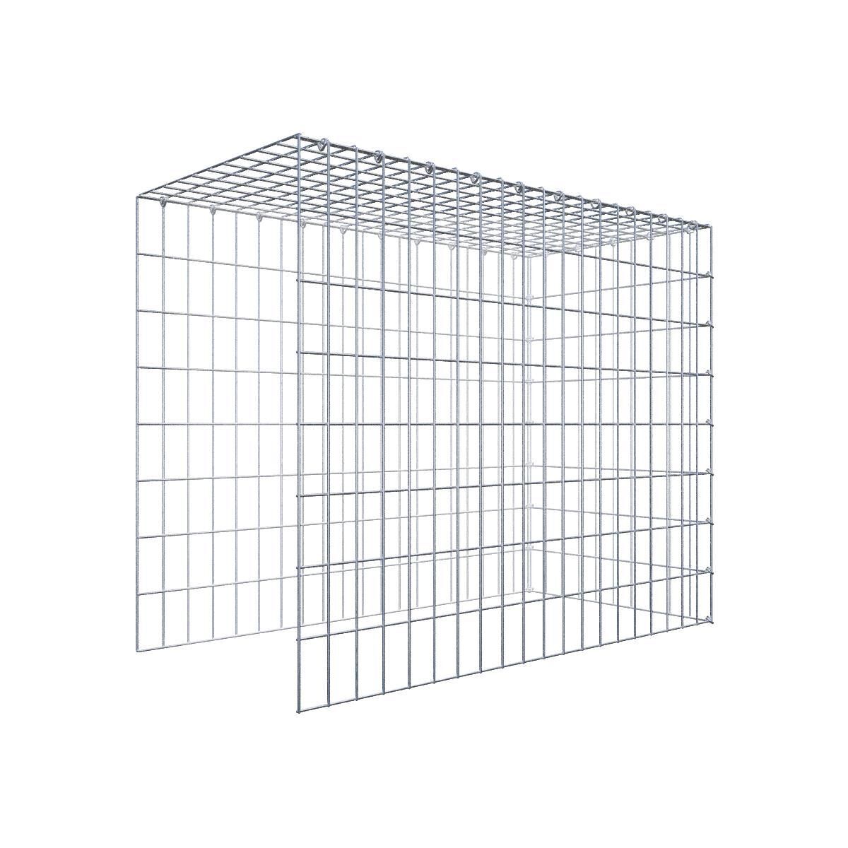 GAB0930031707317138bobbie Anbaugabione Typ 4 100 cm x 80 cm x 50 cm (L x H x T), Maschenweite 5 cm x 10 cm, C-Ring