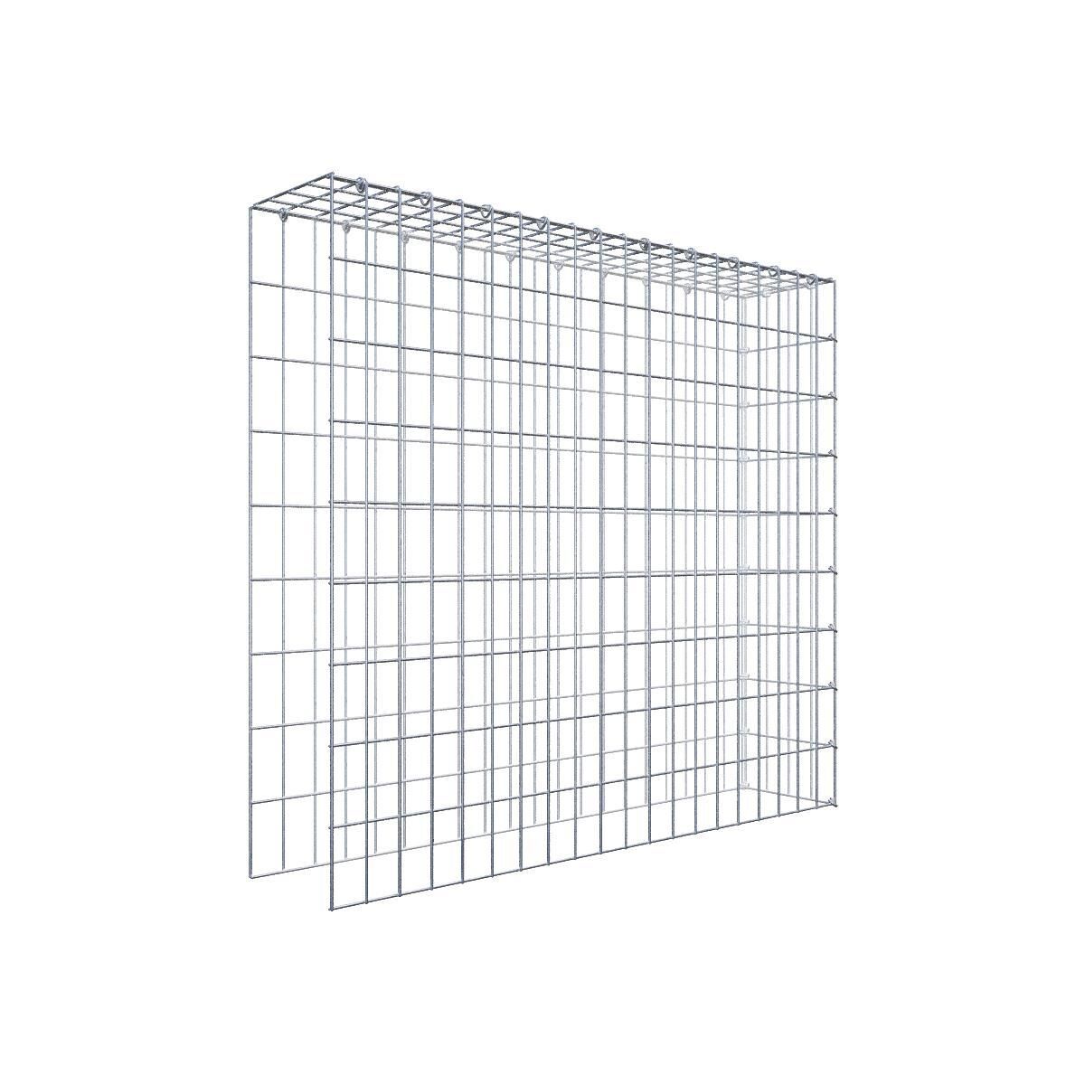 Anbaugabione Typ 4 100 cm x 90 cm x 20 cm (L x H x T), Maschenweite 5 cm x 10 cm, C-Ring