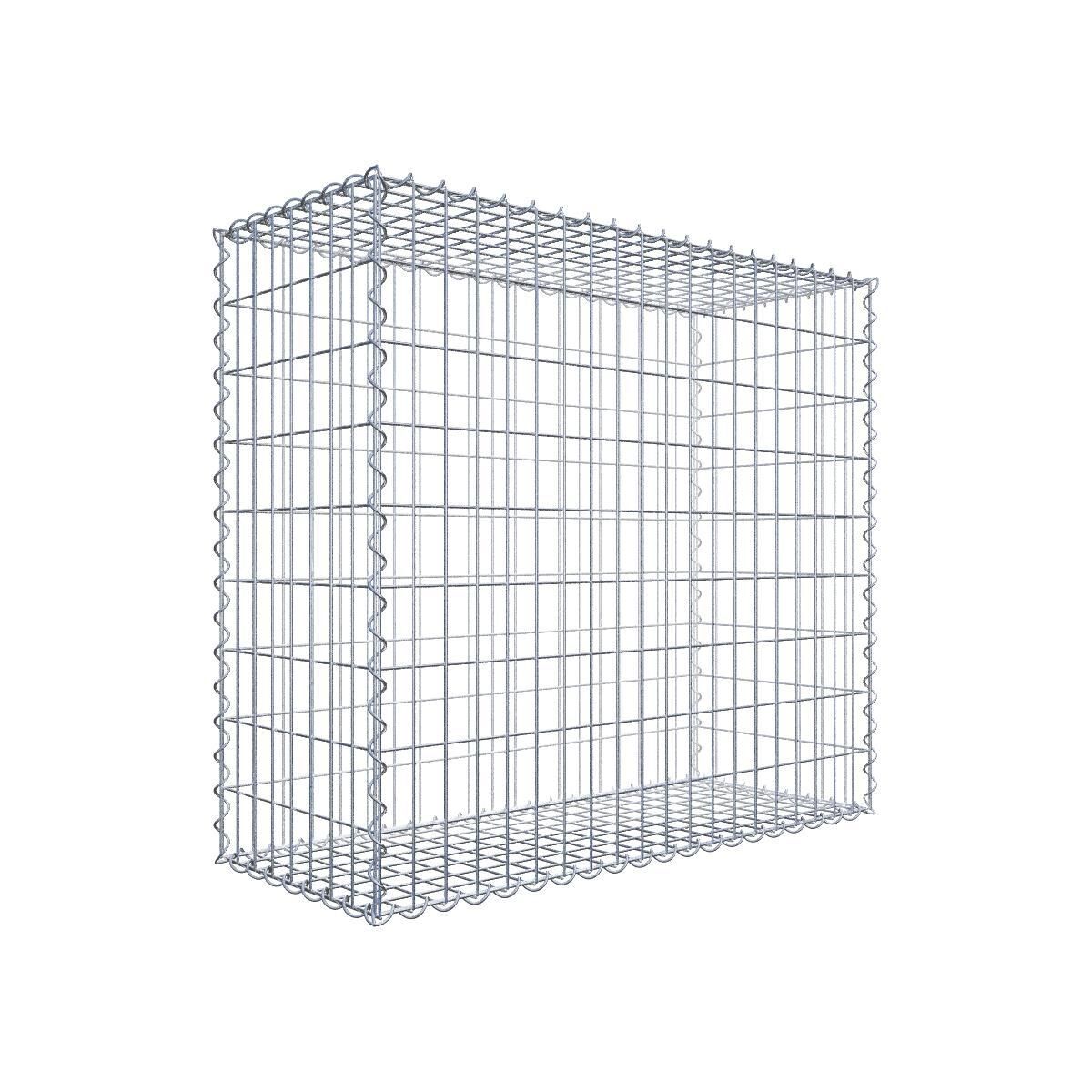 GAB0003911702975674bobbie Gabione 100 cm x 90 cm x 40 cm (L x H x T), Maschenweite 5 cm x 10 cm, Spirale