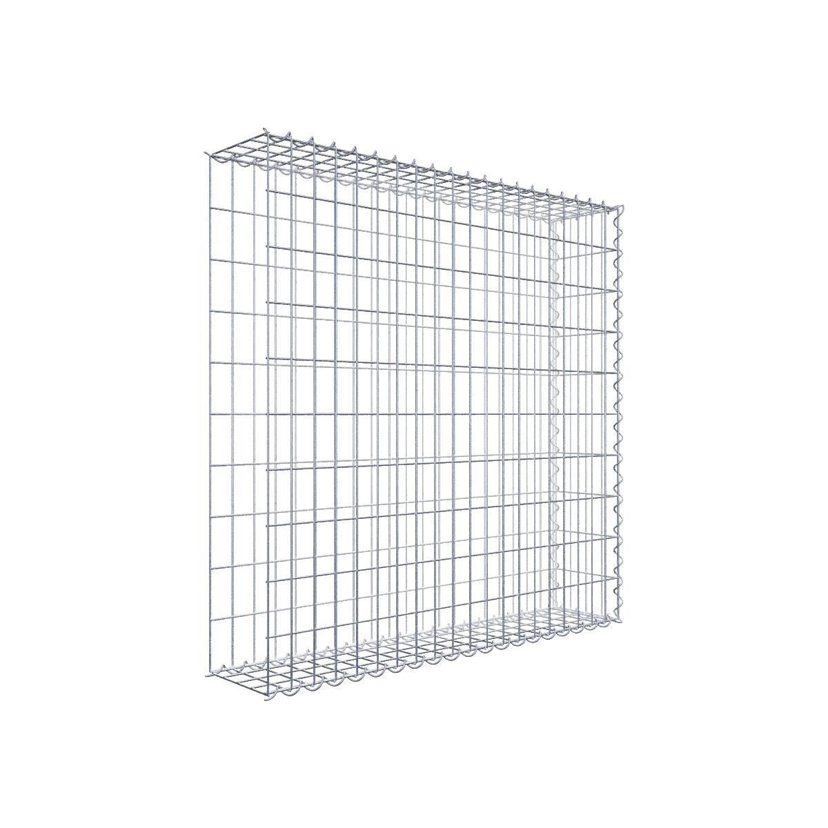 Anbaugabione Typ 2 100 cm x 100 cm x 20 cm (L x H x T), Maschenweite 5 cm x 10 cm, Spirale