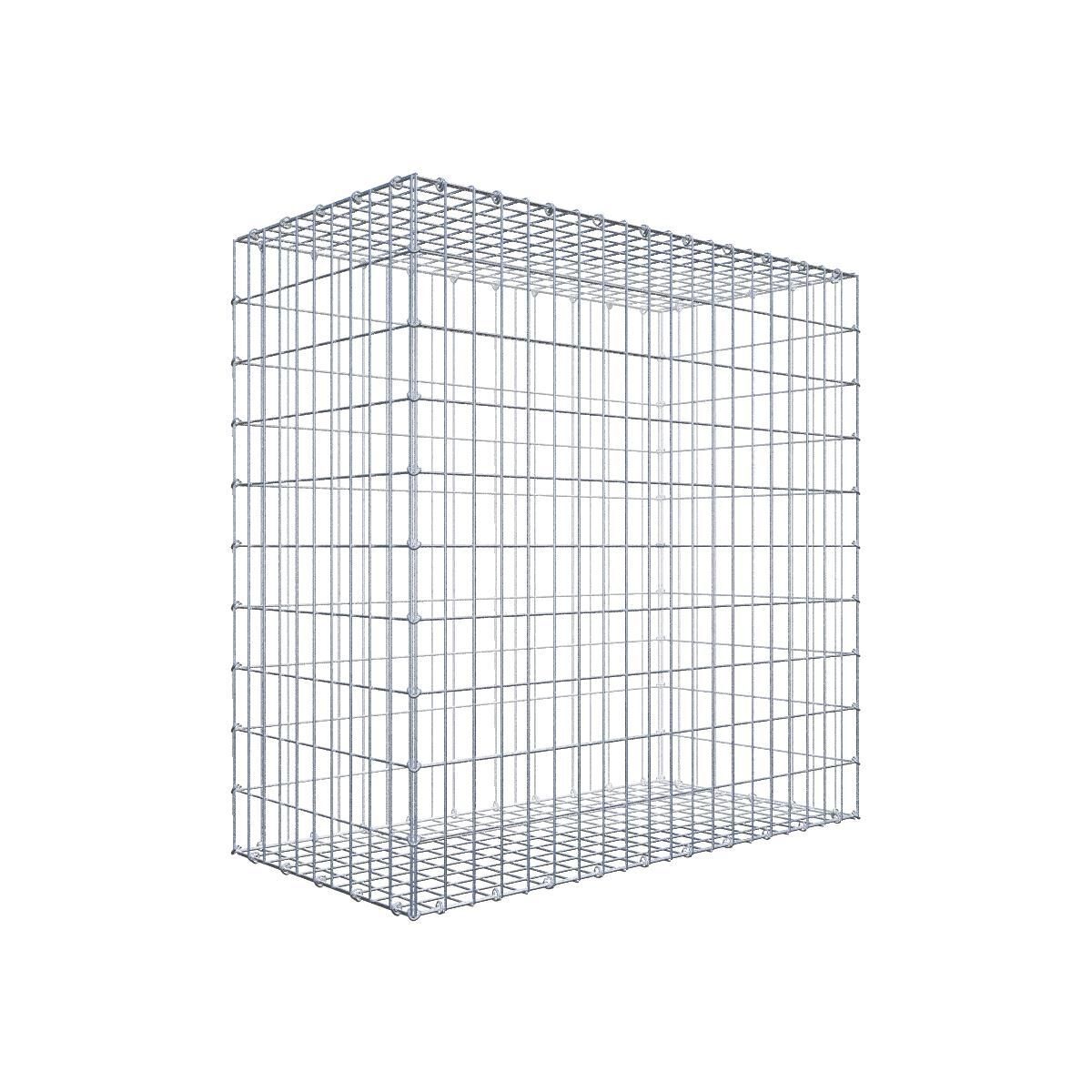 GAB0881911707317134bobbie Gabione 100 cm x 100 cm x 50 cm (L x H x T), Maschenweite 5 cm x 10 cm, C-Ring