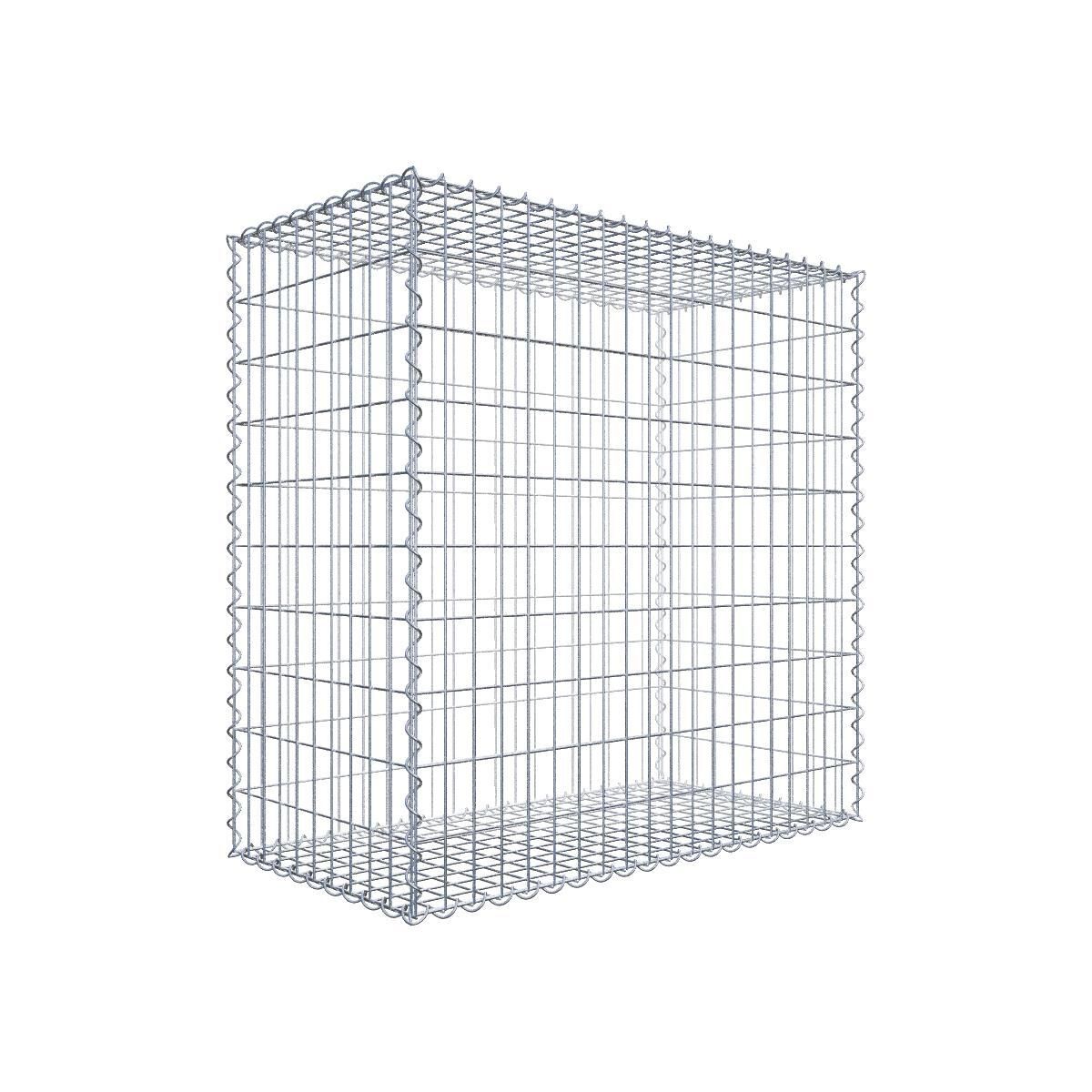 GAB04451707317118bobbie Gabione 100 cm x 100 cm x 50 cm (L x H x T), Maschenweite 5 cm x 10 cm, Spirale