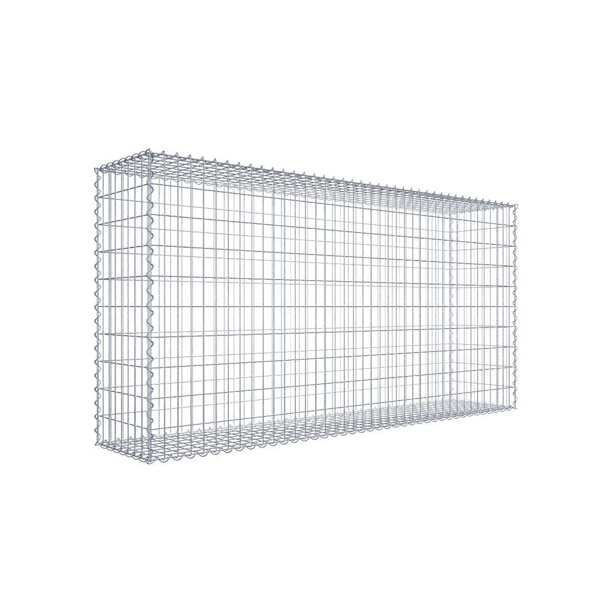 Gabione 200 cm x 100 cm x 40 cm (L x H x T), Maschenweite 5 cm x 10 cm, Spirale