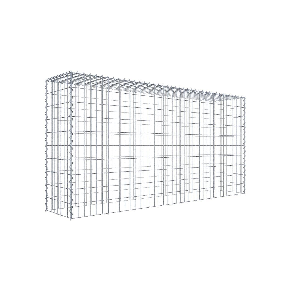 Anbaugabione Typ 3 200 cm x 100 cm x 40 cm (L x H x T), Maschenweite 5 cm x 10 cm, Spirale
