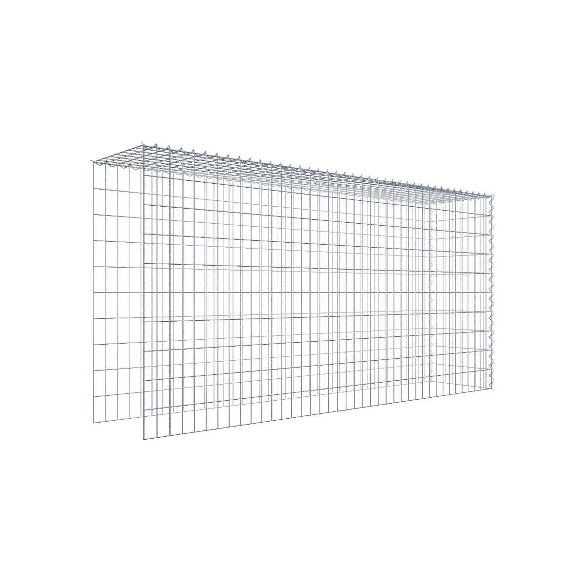 Anbaugabione Typ 4 200 cm x 100 cm x 40 cm (L x H x T), Maschenweite 5 cm x 10 cm, Spirale