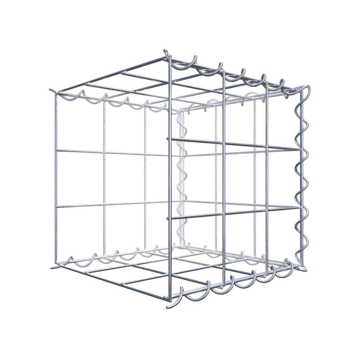 GAB022651707317119bobbie Anbaugabione Typ 2 30 cm x 30 cm x 30 cm (L x H x T), Maschenweite 10 cm x 10 cm, Spirale