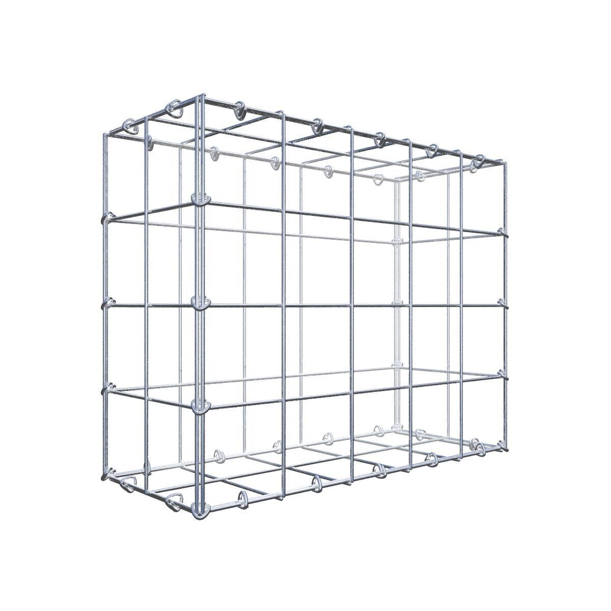 GAB0944511707317140bobbie Gabione 50 cm x 40 cm x 20 cm (L x H x T), Maschenweite 10 cm x 10 cm, C-Ring