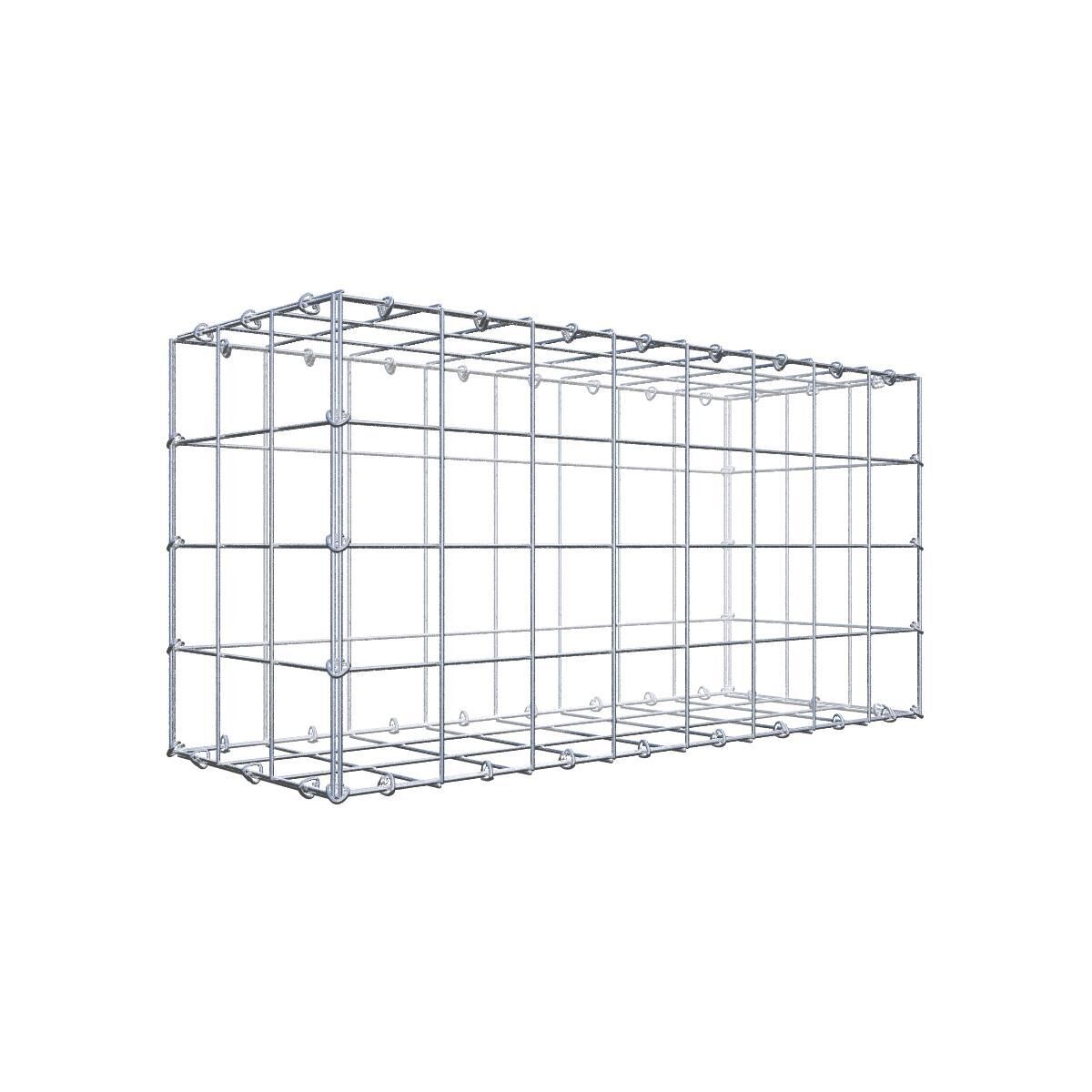 GAB0945121707317140bobbie Gabione 80 cm x 40 cm x 30 cm (L x H x T), Maschenweite 10 cm x 10 cm, C-Ring