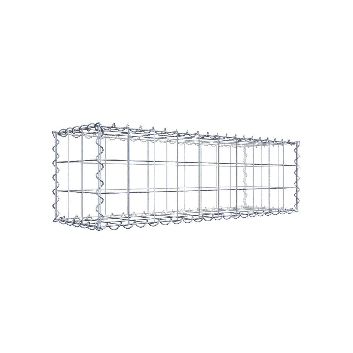 Gabione 100 cm x 30 cm x 30 cm (L x H x T), Maschenweite 10 cm x 10 cm, Spirale