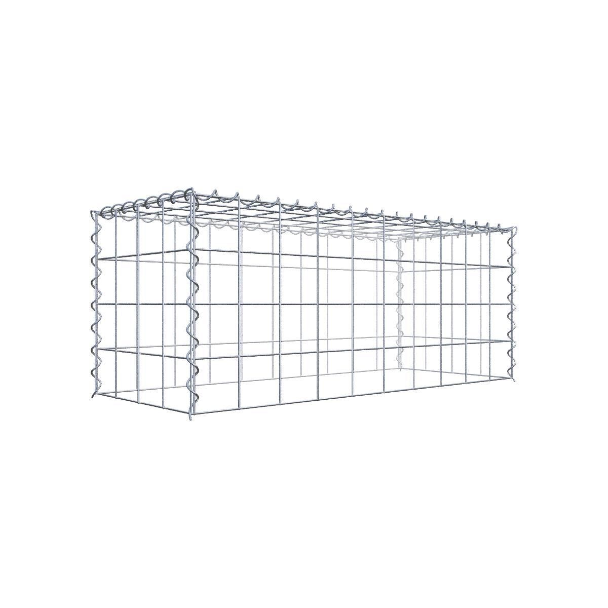 Anbaugabione Typ 3 100 cm x 40 cm x 40 cm (L x H x T), Maschenweite 10 cm x 10 cm, Spirale