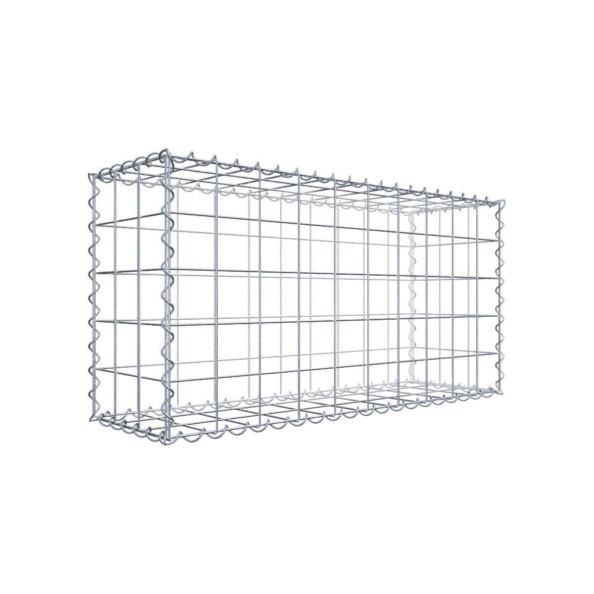 Gabione 100 cm x 50 cm x 30 cm (L x H x T), Maschenweite 10 cm x 10 cm, Spirale