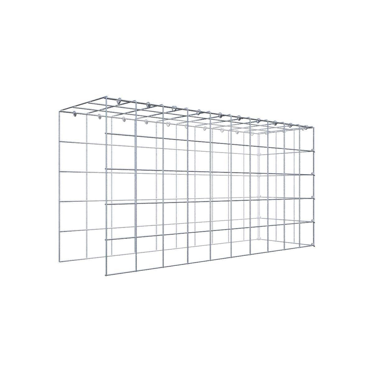 Anbaugabione Typ 4 100 cm x 50 cm x 30 cm (L x H x T), Maschenweite 10 cm x 10 cm, C-Ring