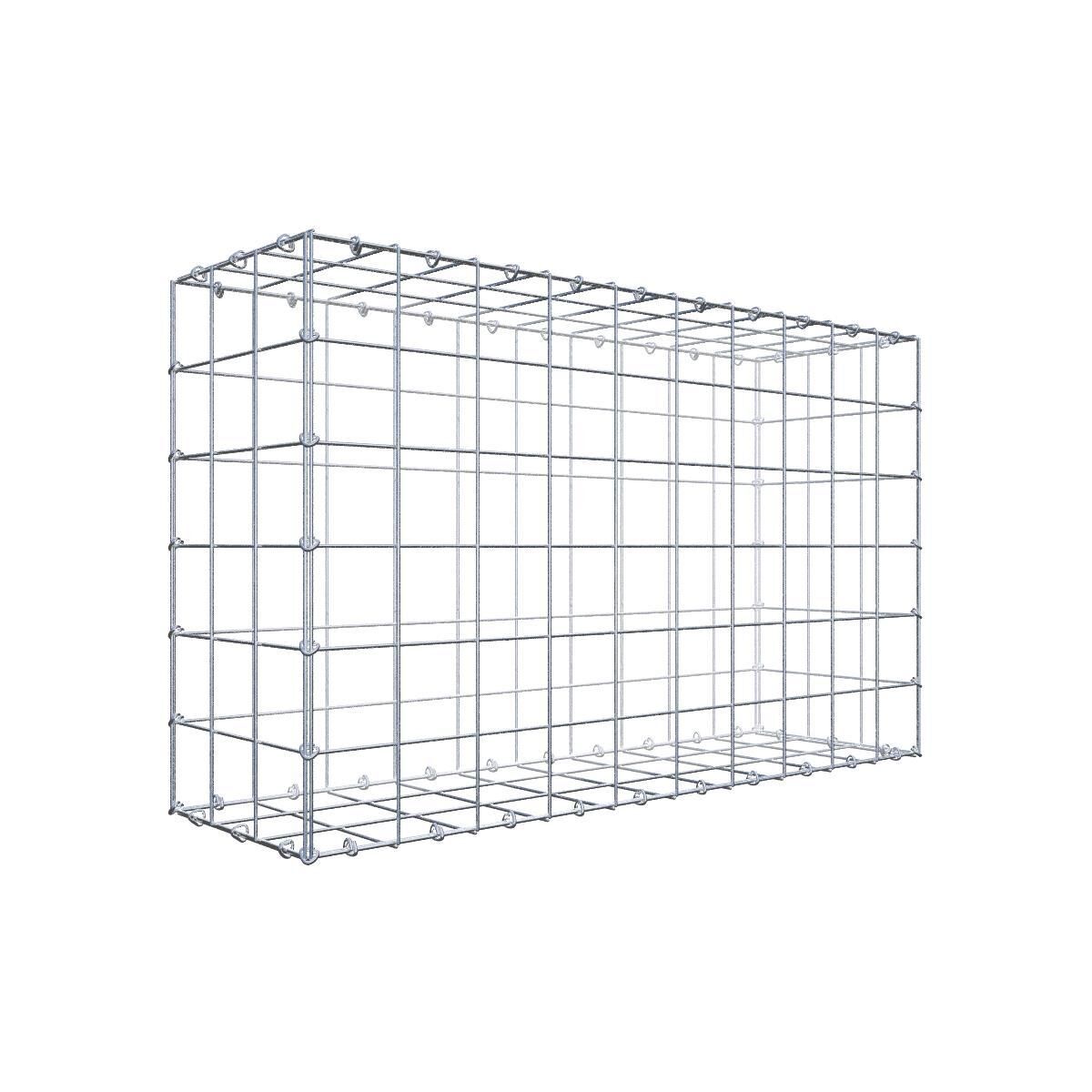 GAB0947101707317140bobbie Gabione 100 cm x 60 cm x 30 cm (L x H x T), Maschenweite 10 cm x 10 cm, C-Ring