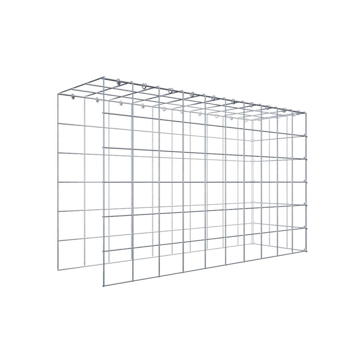 Anbaugabione Typ 4 100 cm x 60 cm x 30 cm (L x H x T), Maschenweite 10 cm x 10 cm, C-Ring