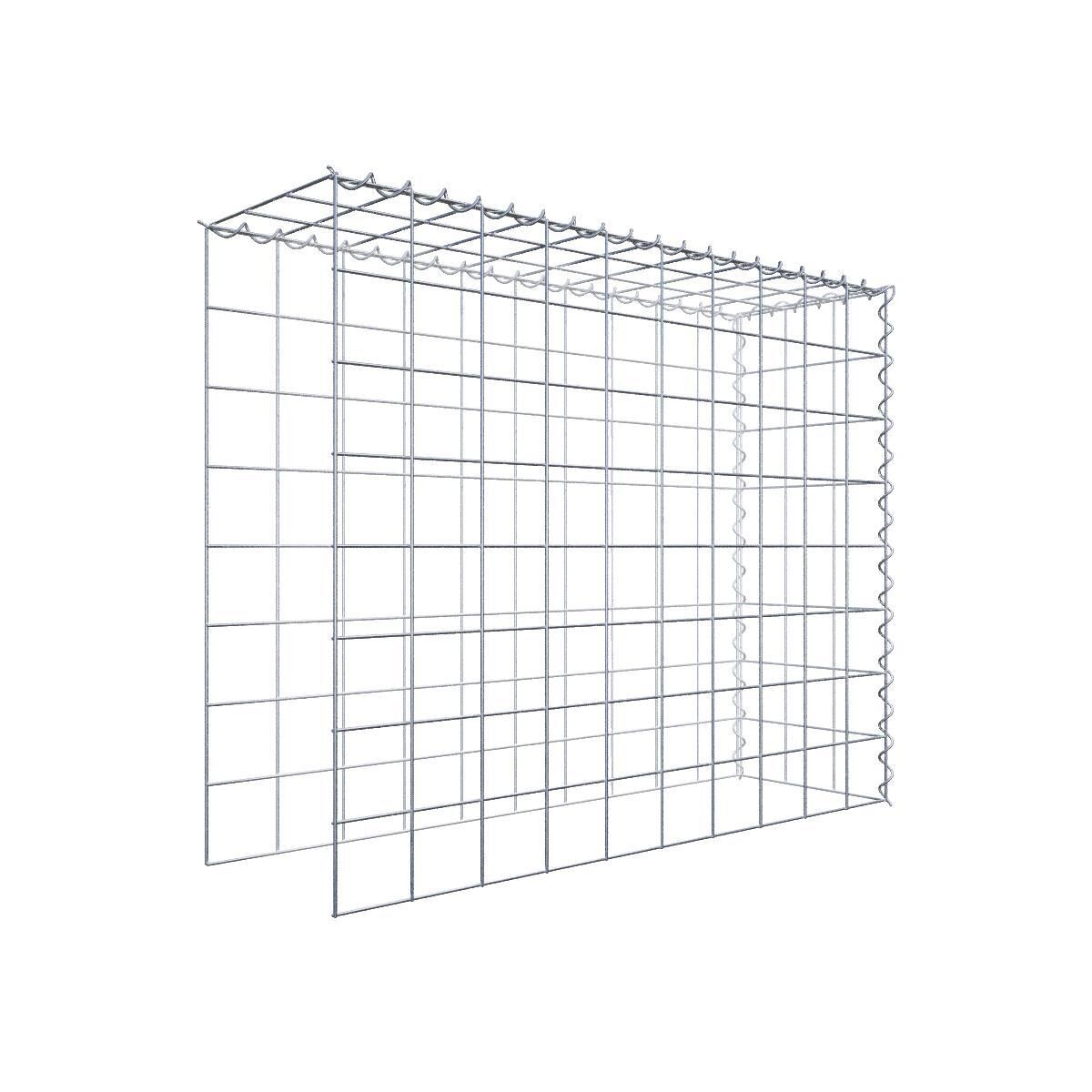Anbaugabione Typ 4 100 cm x 80 cm x 30 cm (L x H x T), Maschenweite 10 cm x 10 cm, Spirale
