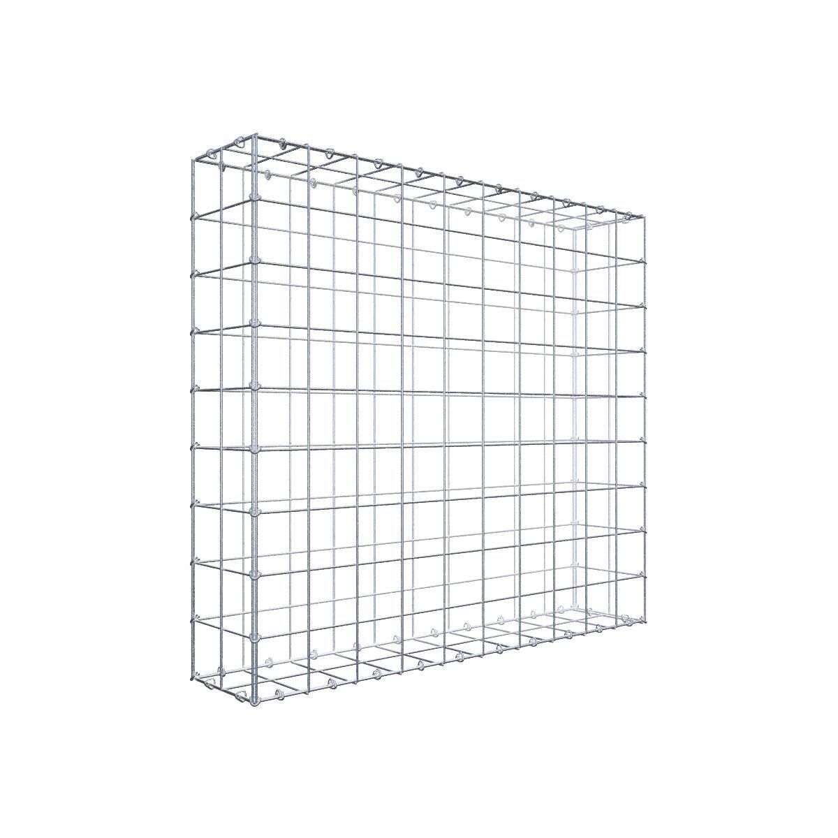 Gabione 100 cm x 90 cm x 20 cm (L x H x T), Maschenweite 10 cm x 10 cm, C-Ring