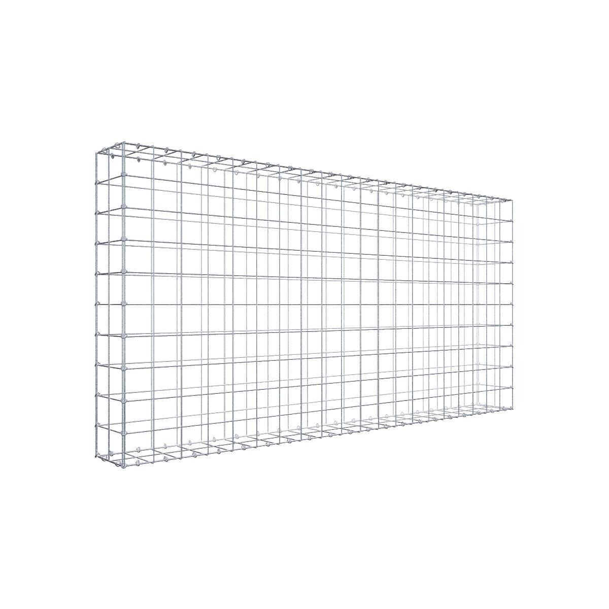 Gabione 200 cm x 100 cm x 20 cm (L x H x T), Maschenweite 10 cm x 10 cm, C-Ring